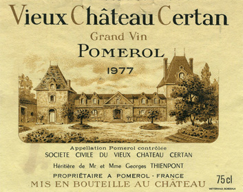 Vieux Chateau Certan 老塞丹庄正牌